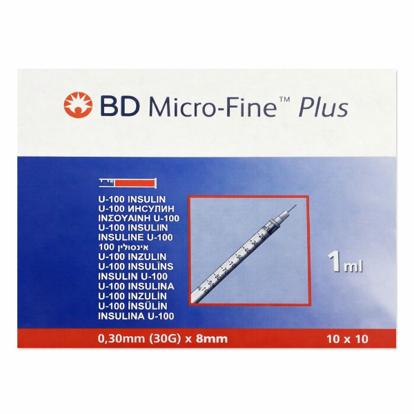 BD Micro-Fine Plus İnsülin Şırıngası 1 ml - 100 Adet
